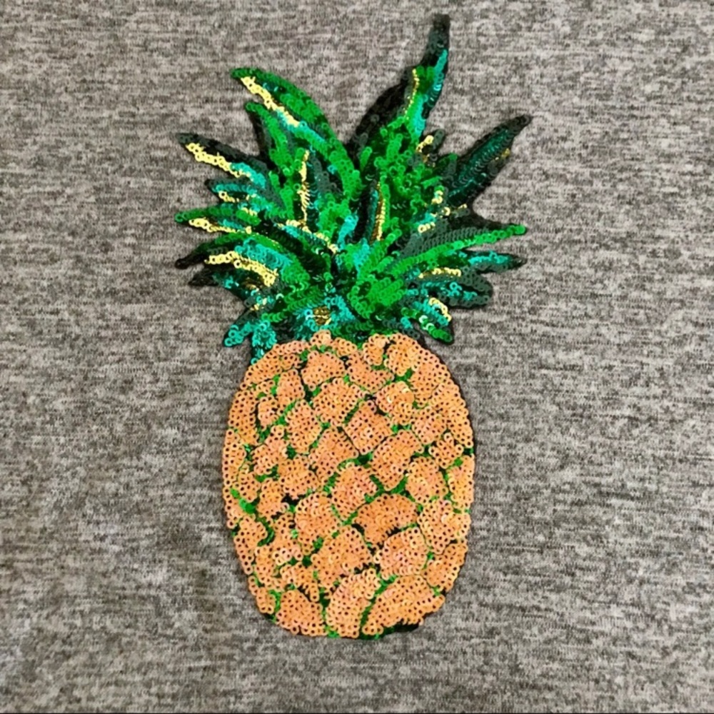 TACERA Pineapple Sequins Sweatshirt Plus Sz 1X - Picture 9 of 9